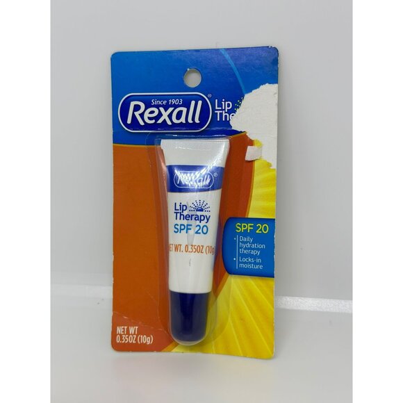 NIP Rexall Lip Therapy SPF 20 Lip Balm 0.35oz Daily Hydration & Moisture Smooth - Picture 2 of 3